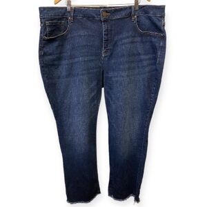 Lane Bryant 24 High Rise Straight Jeans Womens Plus Size Stretch Magic Waistband